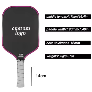 Edgeless Thermoformed Carbon Fiber USAPA Pickleball Paddle 