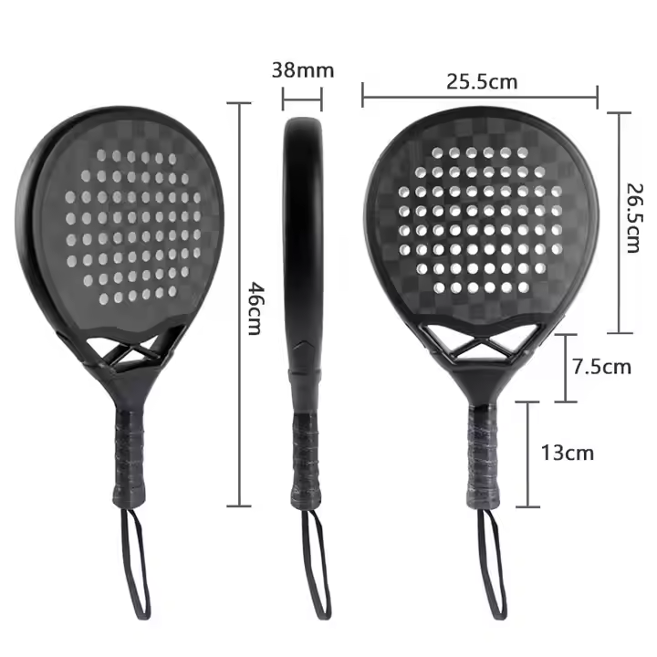 Wholesale Custom Carbon Fiber Paddle Padel Rackets Diamond Shape